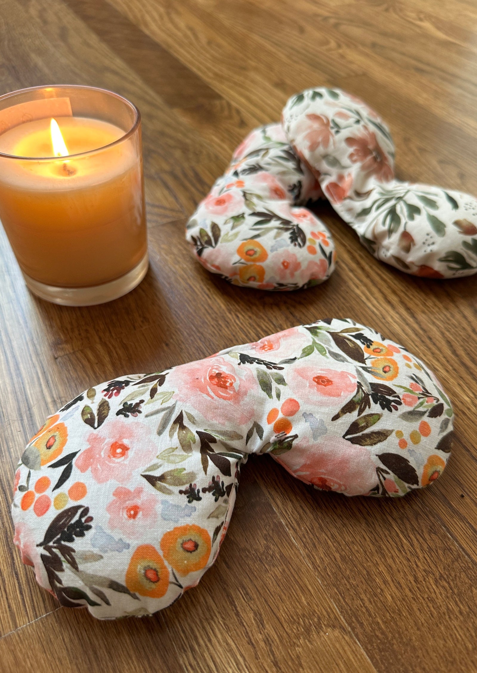 organic cotton eye pillow - pink