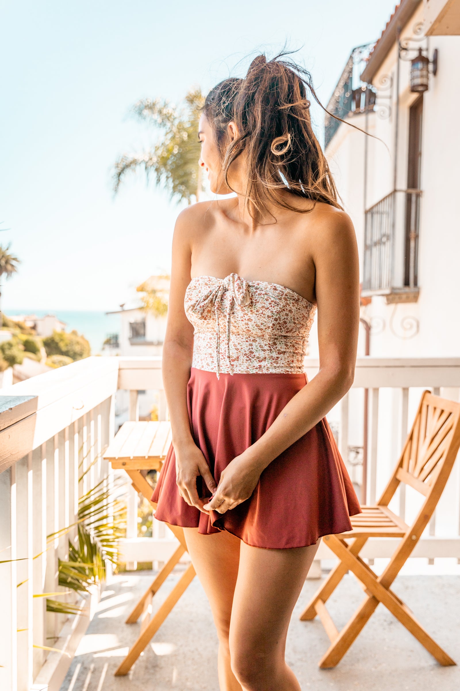 marie in petite garden