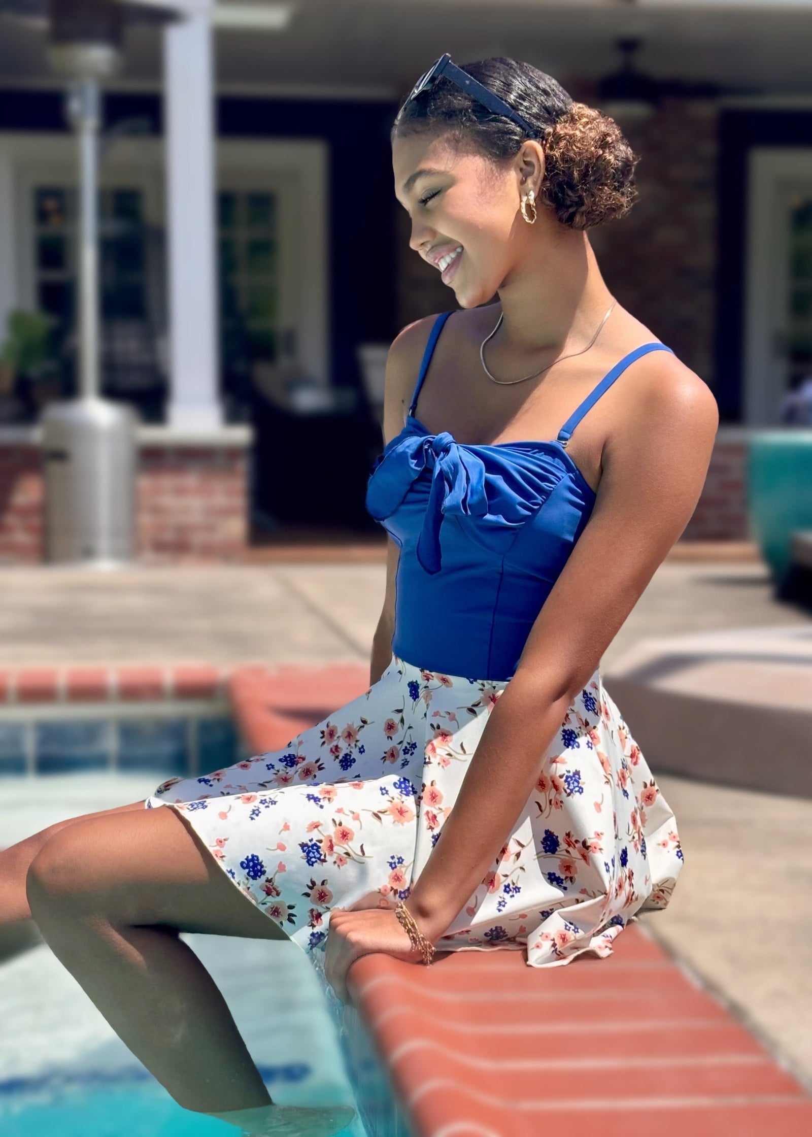 marie in garden party