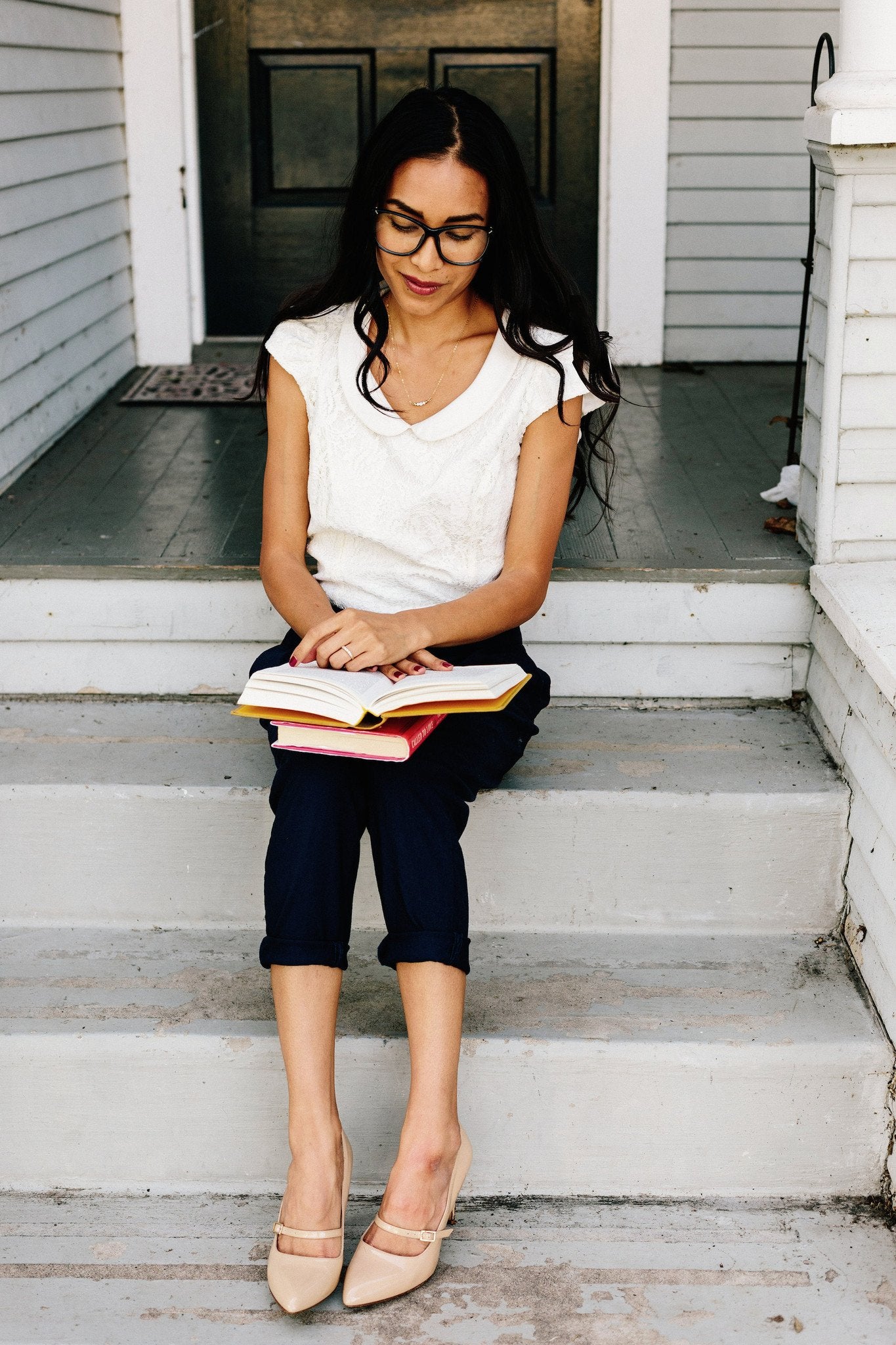 peter pan top in ivory