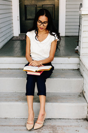 peter pan top in ivory