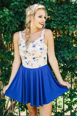 skirt in blueberry