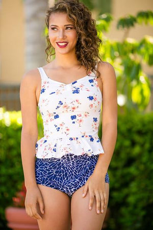 high waist in indigo